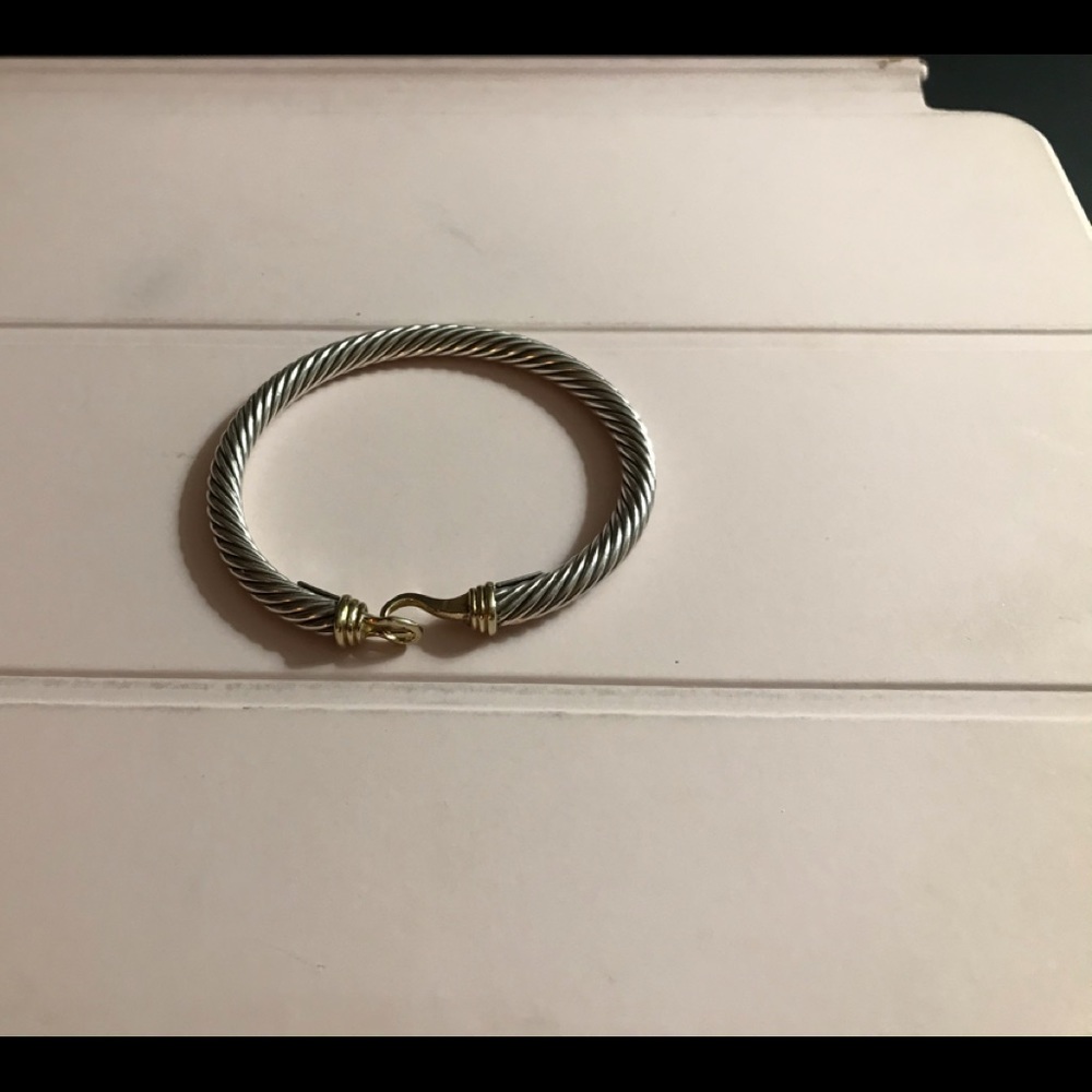 David Yurman gold and silver bracelet